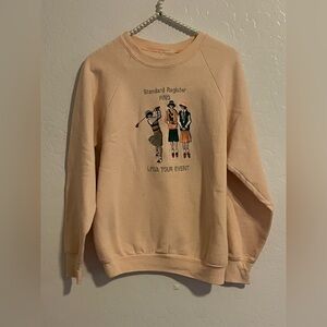Ping Cream Crewneck Sweater